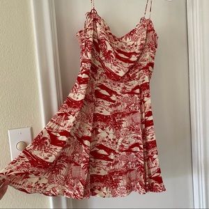 RARE Reformation Sarah Dress Sz 2 Los Angeles Print
